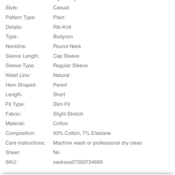 SHEIN Solid Rib-Knit Bodycon Dress - Picture 3 of 5